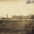 Железнодорожный вокзал, уничтоженный во время первой мировой войны, 1915 г.