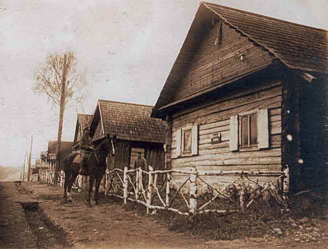 Деревенская застройка, 1917 г., фото неизвестного немецкого солдата