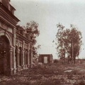Железнодорожный вокзал, уничтоженный во время первой мировой войны, июль 1917 г.