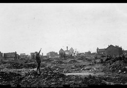 Вид на центр города Сморгони, апрель 1917 г.