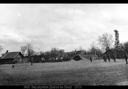 Вид деревни Долгое на Пасху, 1917 г.