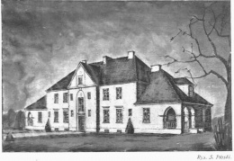 Бывший дом для польских судебных служащих, дворовый фасад, рис.1925 г.