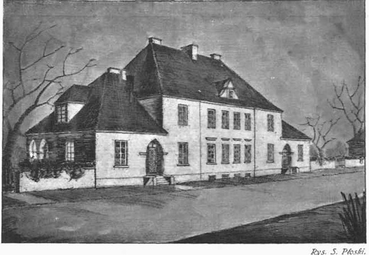  Бывший дом для польских судебных служащих, Гастелло 42. Уличный фасад, рисунок 1925 г.