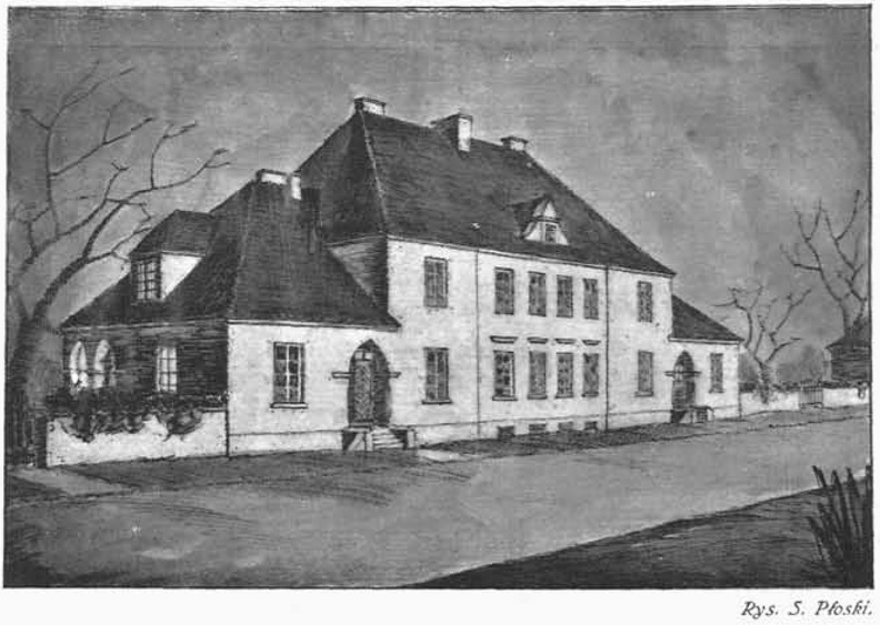  Бывший дом для польских судебных служащих, Гастелло 42. Уличный фасад, рисунок 1925.jpg