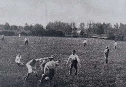 Футбольный матч в Кушлянах, 1-й батальон против 2-го батальона, 1916 г.