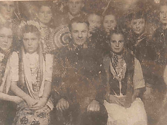 Встреча Нового года в сморгонской школе, ученики 8 класса, 1948 г.