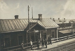 Железнодорожная станция, 1915 г.