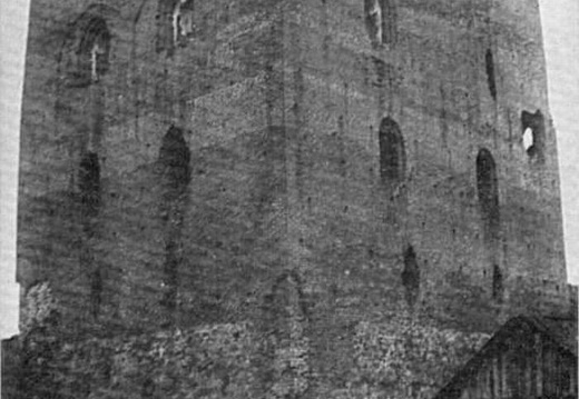 Руины кревского замка, фото Яна Булгака, 1911 г.