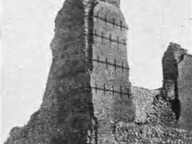 Западная стена замка, 1938 г.