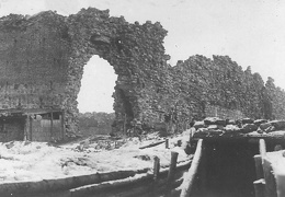 Руины кревского замка в 1917 году