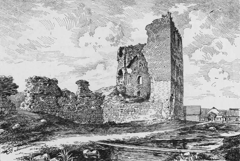 Кревский замок, рисунок Б.Томашевич, июль1896 г..jpg