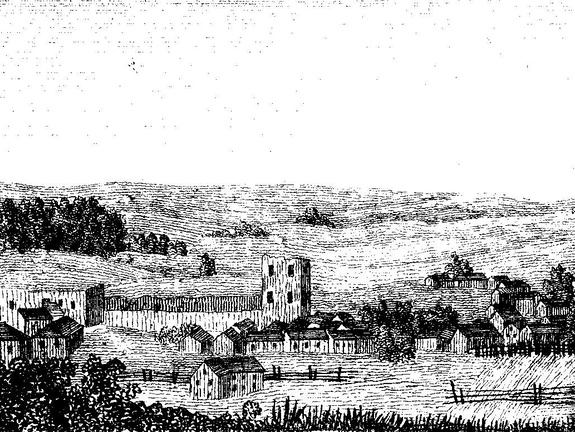 Руины кревского замка,1839 г.
