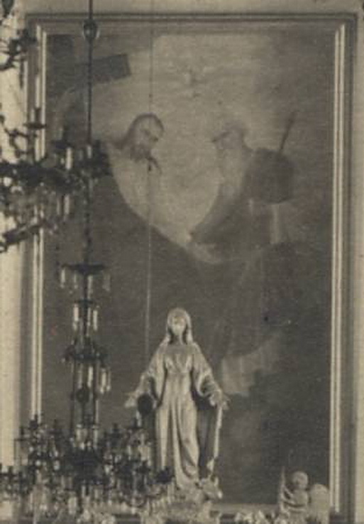 Внутреннее убранство Троицого костёла, 1916 г.